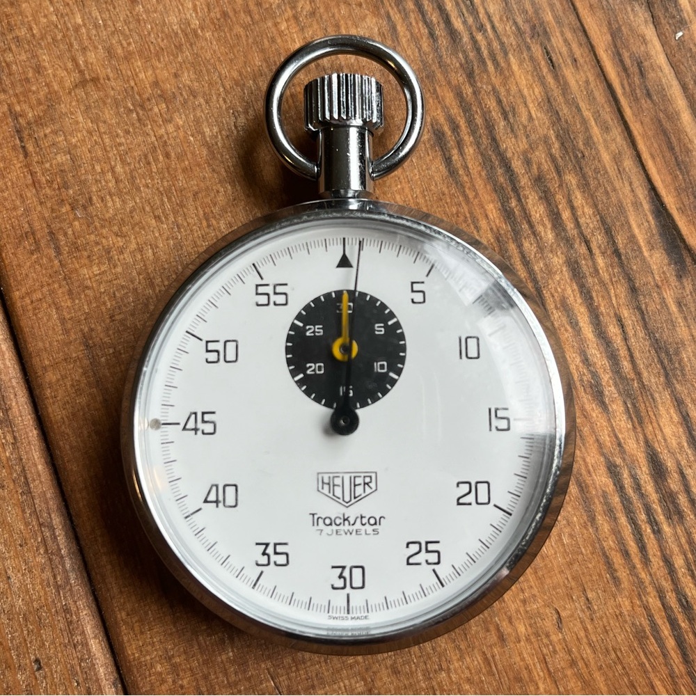 Heuer Trackstar Stopwatch Chronograph. Model 603.301. Likely from 1970s.